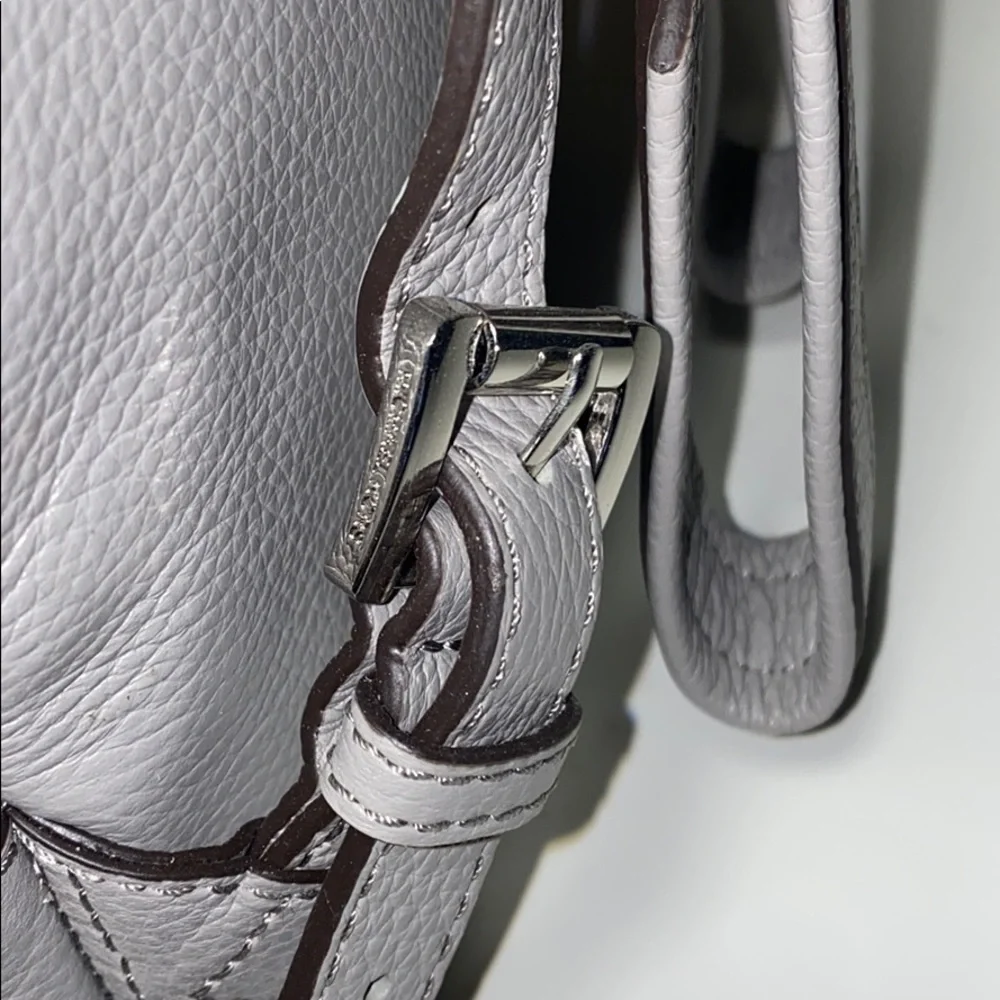AUTH NWT MICHAEL KORS GROMMET BACKPACK PEARL GREY